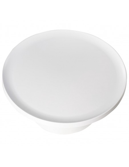Mesa redonda de centro JIM 75 cm. En metal blanco