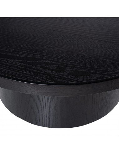 Mesa de centro redonda EDISON 80 cm. Chapa de...
