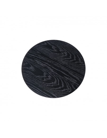 Mesa de centro redonda DIMAS 50 cm. Em carvalho preto