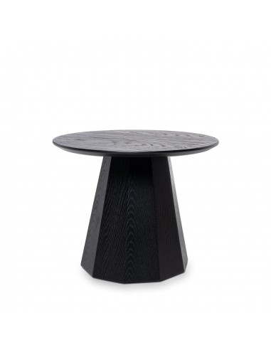 Mesa centro redonda DIMAS 50 cm. Chapa de roble...