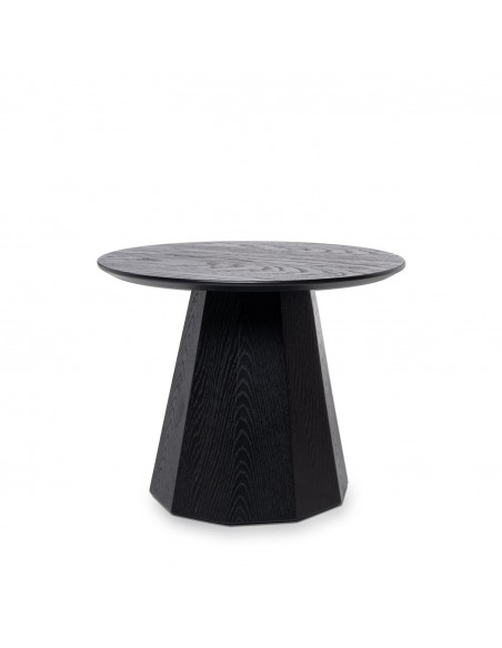 Mesa de centro redonda DIMAS 50 cm. Em carvalho preto