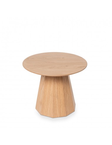 Mesa redonda de centro DIMAS 50 cm. Chapada en...