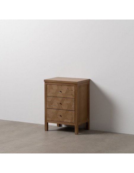 Mesa de cabeceira colonial BRAYAN 48 x 66. Madeira natural