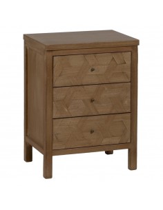 Mesa de cabeceira colonial BRAYAN 48 x 66. Madeira natural