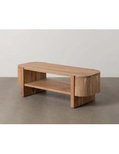 Mesa de centro natural CREEL 120 x 40, madeira de acácia