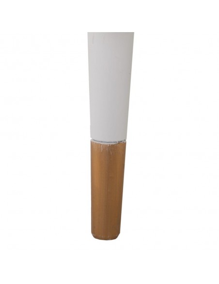 Mueble TV shabby chic KLEE 120 x 50, madera de pino natural y blanco
