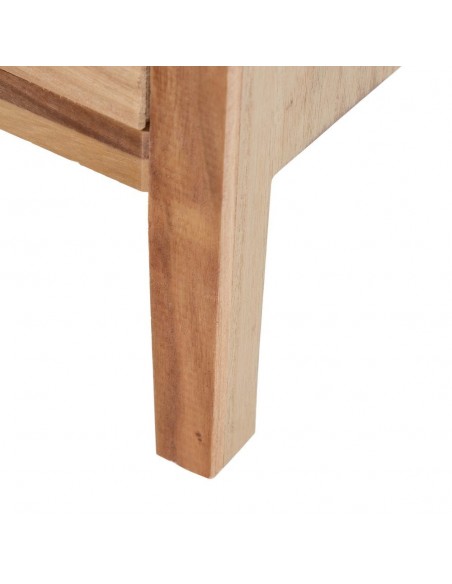 Aparador de entrada natural HONEY 80 x 82 de madera y ratan