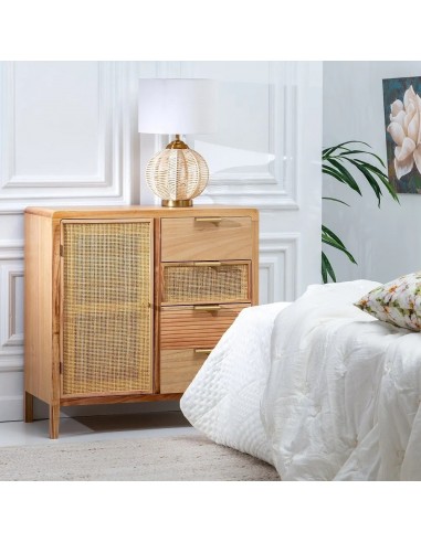 Aparador de entrada natural HONEY 80 x 82 de...