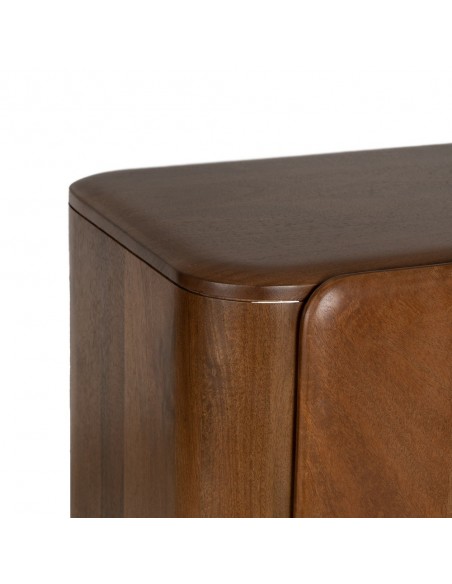 Aparador alto escandinavo NOSYBE 104 x 110, madera color nogal