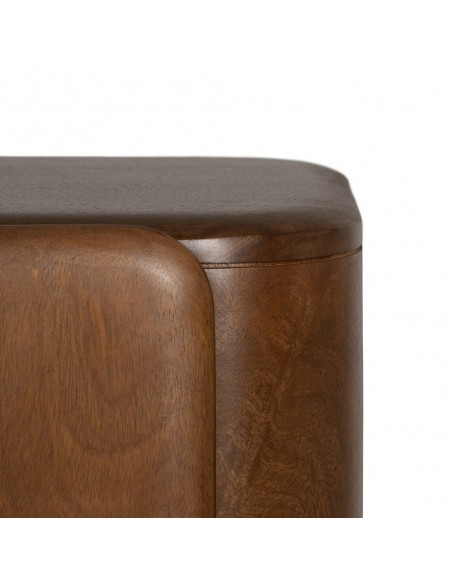 Aparador alto escandinavo NOSYBE 104 x 110, madera color nogal