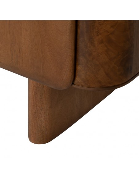 Aparador alto escandinavo NOSYBE 104 x 110, madera color nogal