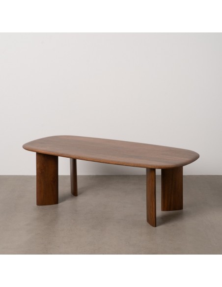 Mesa centro escandinava NOSYBE 120 x 40, madera color nogal