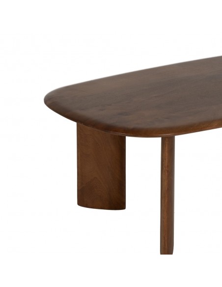 Mesa centro escandinava NOSYBE 120 x 40, madera color nogal