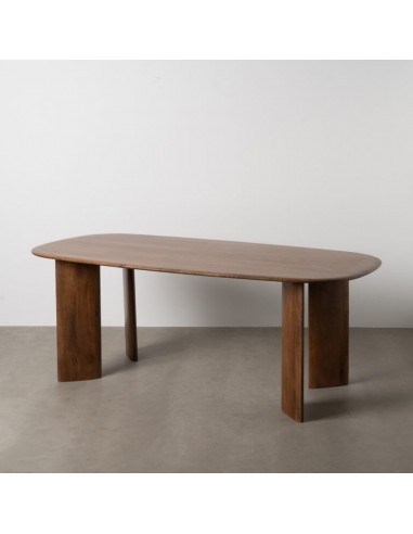 Mesa de jantar escandinava NOSYBE 200 x 76, madeira cor nogueira