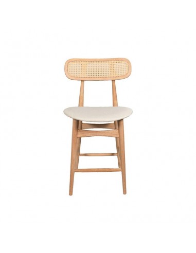 Banco colonial Dorian 65cm, madeira natural e...