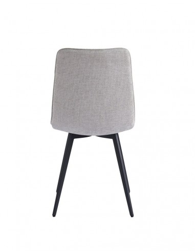 Silla MARA de tejido y patas de metal con...