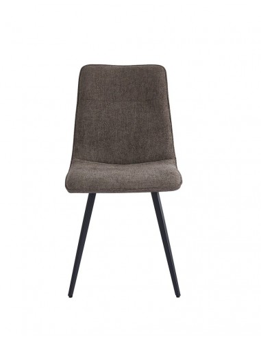 Silla MARA de tejido y patas de metal con...