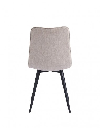 Silla MARA de tejido y patas de metal con...