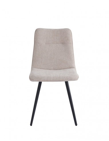 Silla MARA de tejido y patas de metal con...