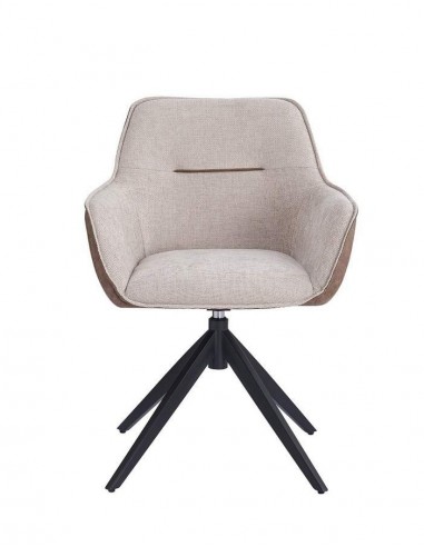 Silla giratoria DALKA combinada en tejido y...