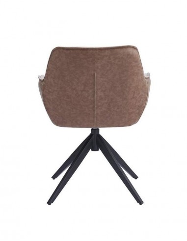 Cadeira giratória DALKA combinada em tecido e...