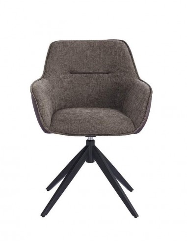 Cadeira giratória DALKA combinada em tecido e...