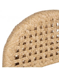 Silla rústica ZADEN, madera natural, asiento y respaldo... 2