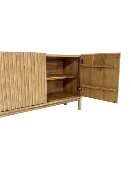 Aparador CORFU 160 x 80, 4 puertas de madera maciza chapada roble