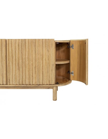 Aparador CORFU 160 x 80, 4 puertas de madera maciza chapada roble