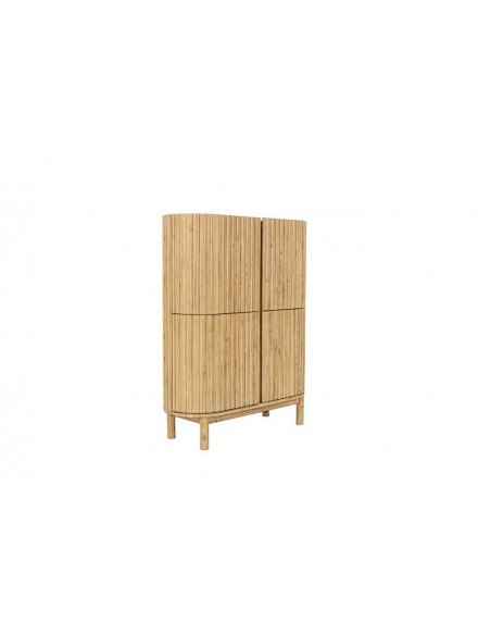 Aparador alto Buffet CORFU 110 x 140, 4 portas, madeira folheada a carvalho