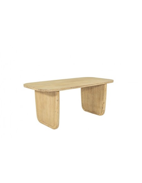 Mesa comedor natural CORFU 180 x 76, madera chapada en roble