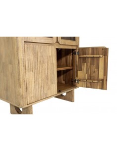 Vitrina rústica KINGA 100 x 180, 2 puertas, madera maciza... 2
