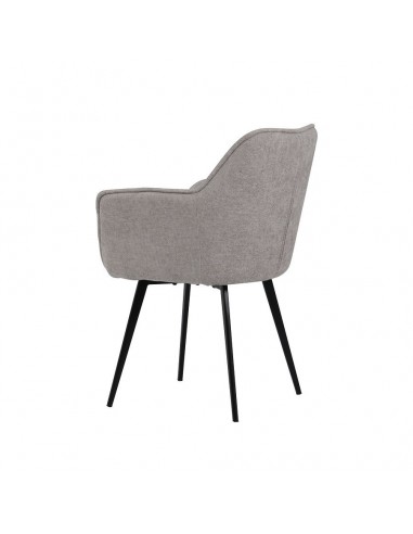 Cadeira com braços MAYNA em tecido e pes em aço...