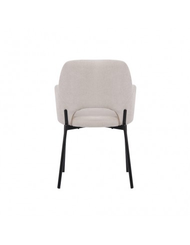 Silla con brazos MENLA de tejido y patas de...