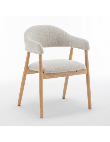 Silla nórdica con brazos de madera ANTHE en...