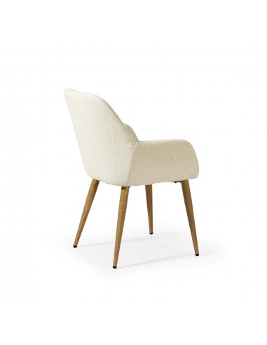Silla con brazos de diseño LASHY en tejido...