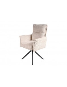 Silla giratoria con brazos GALA en tejido chenille grueso... 2