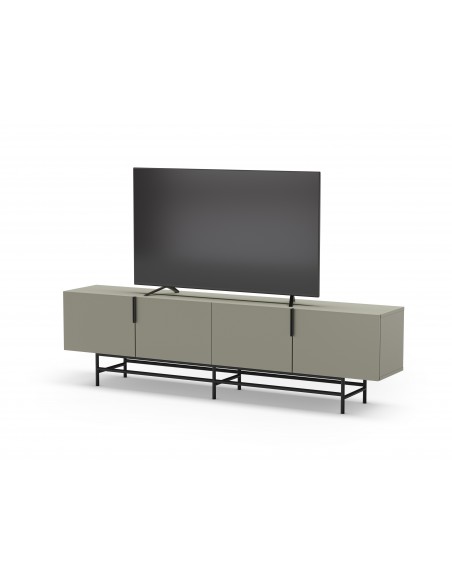 Móvel TV minimalista 200 x 55cm, ELDIA, 4 portas, cor verde