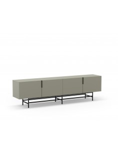 Mueble de TV minimalista 200 x 55cm, ELDIA, 4 puertas,...