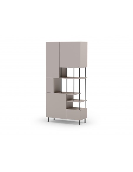 Estante PERLA design moderno 84 x 175, melamina creme