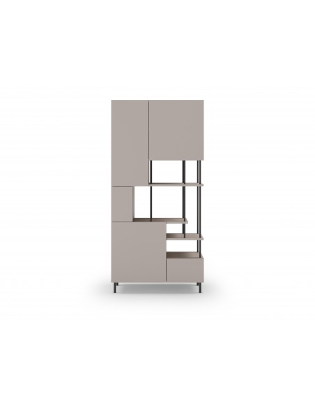 Estante PERLA design moderno 84 x 175, melamina creme