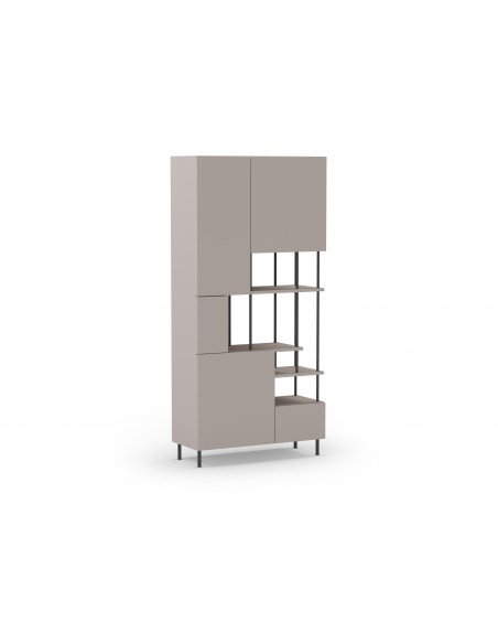 Estante PERLA design moderno 84 x 175, melamina creme