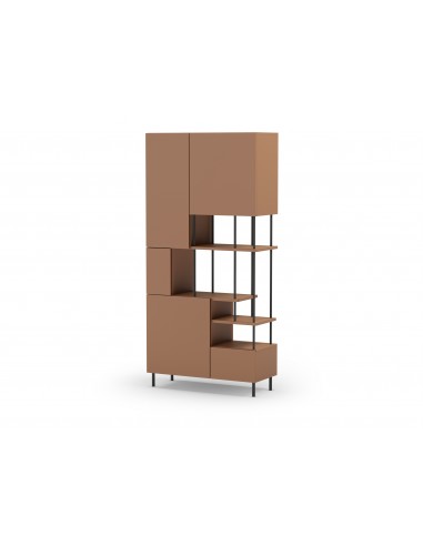 Estante PERLA de design moderno 84 x 175, melamina terracota