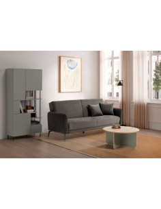 Estante de design PERLA 84 x 175cm, em melamina verde 2