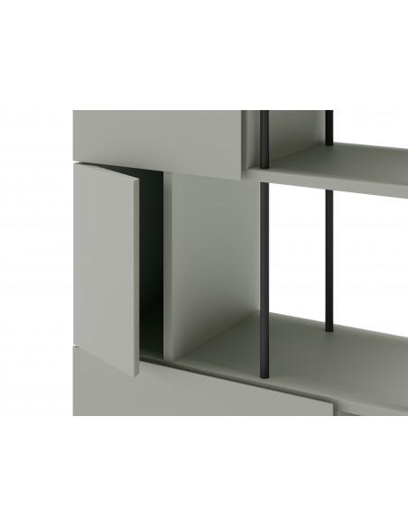 Estantería diseño moderno PERLA 84 x 175, melamina verde