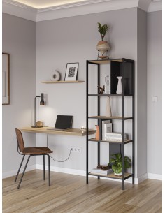 Prateleira design ALABAMA 58 x 175, melamina carvalho e... 2