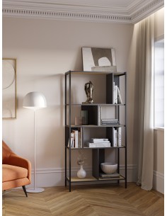 Prateleira design ALABAMA 88 x 175, melamina carvalho e... 2