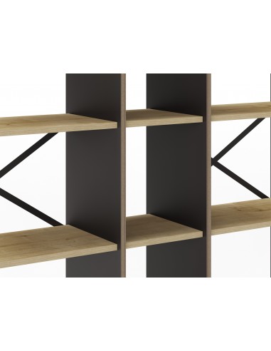 Prateleira design ARA 143 x 175, melamina preta...