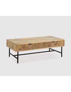 Mesa de centro étnica MUNDRA 120 x 45, MADEIRA DE MANGA e...