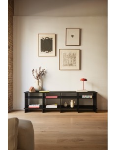 Teulat MUEBLE TV japonés INARI 180 x 40, lacado negro 2